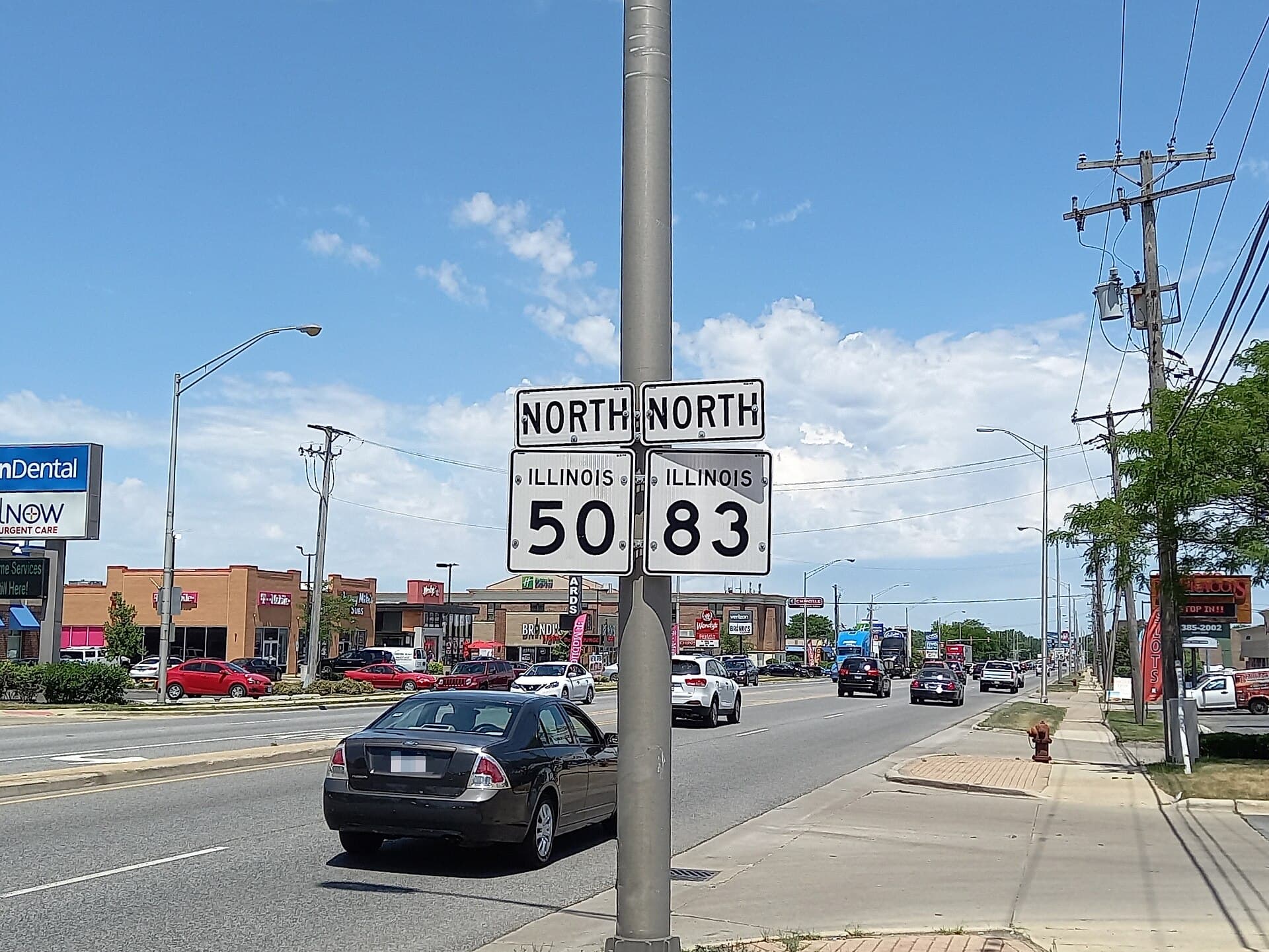 Illinois Routes 50 and 83 (Cicero Avenue) at 135th Street in Crestwood